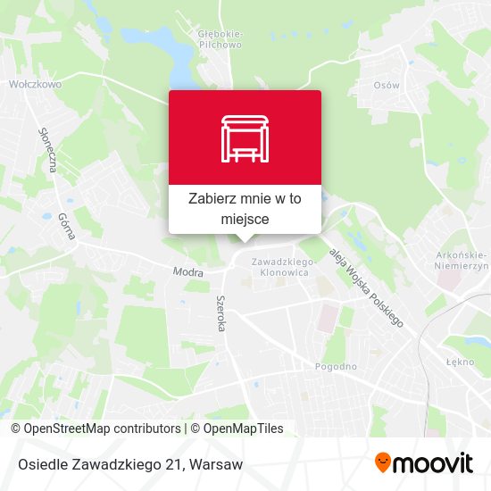 Mapa Osiedle Zawadzkiego 21