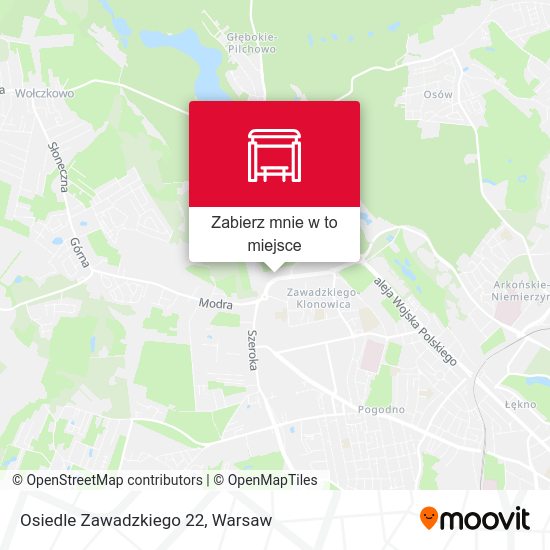 Mapa Osiedle Zawadzkiego 22