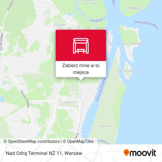 Mapa Nad Odrą Terminal NŻ 11