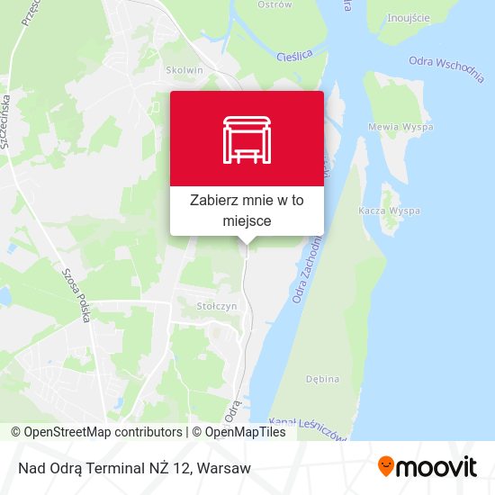 Mapa Nad Odrą Terminal NŻ 12