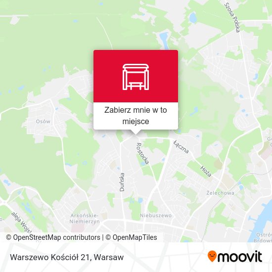 Mapa Warszewo Kościół 21