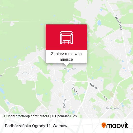 Mapa Podbórzańska Ogrody 11