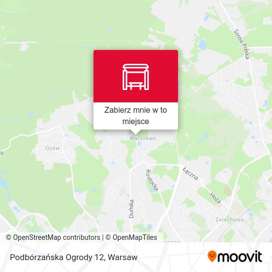 Mapa Podbórzańska Ogrody 12