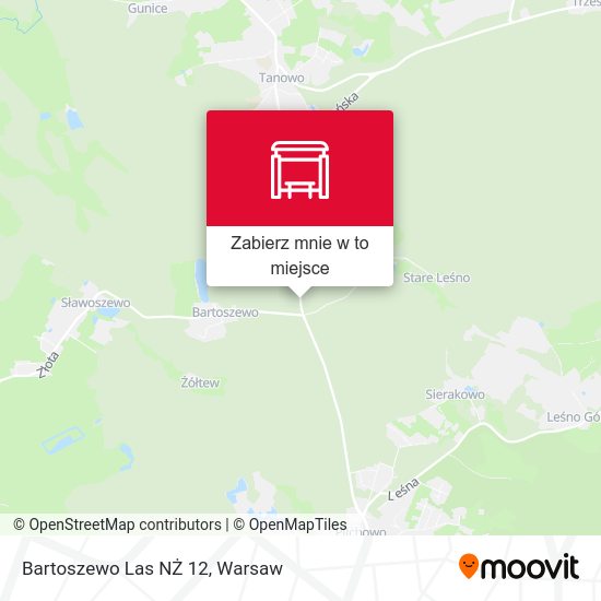 Mapa Bartoszewo Las NŻ 12