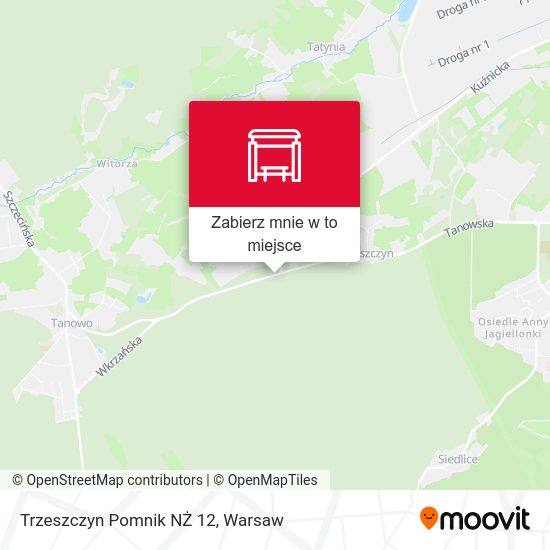 Mapa Trzeszczyn Pomnik NŻ 12