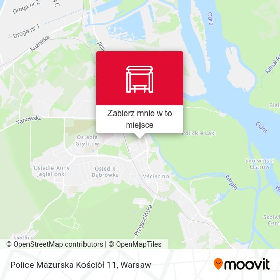 Mapa Police Mazurska Kościół 11