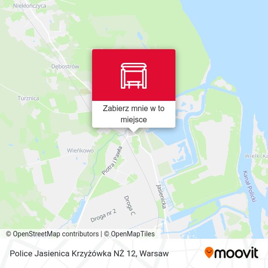 Mapa Police Jasienica Krzyżówka NŻ 12