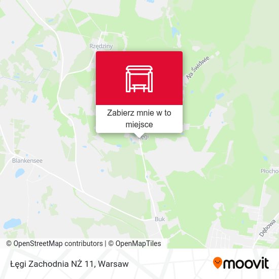 Mapa Łęgi Zachodnia NŻ 11