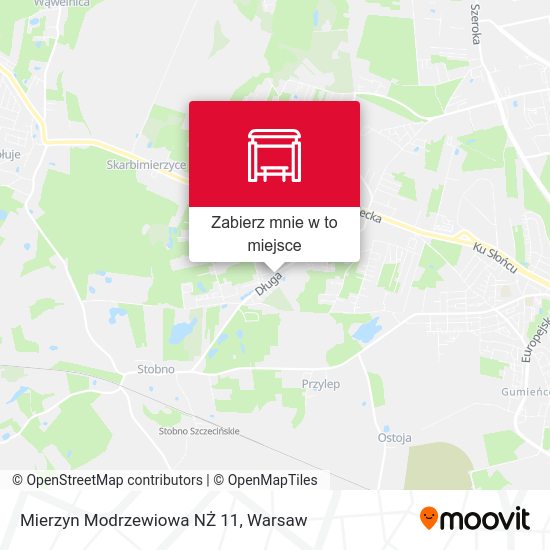 Mapa Mierzyn Modrzewiowa NŻ 11