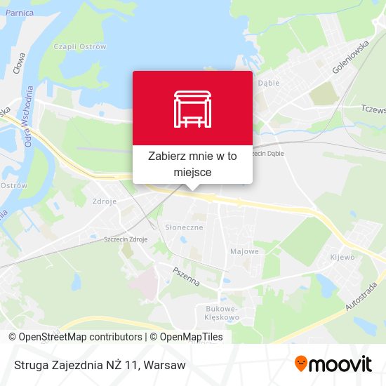 Mapa Struga Zajezdnia NŻ 11