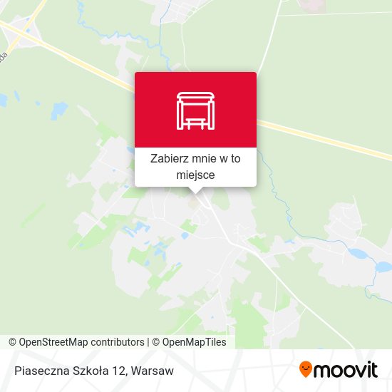 Mapa Piaseczna Szkoła 12