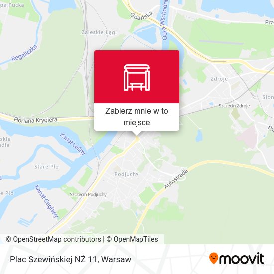 Mapa Plac Szewińskiej NŻ 11