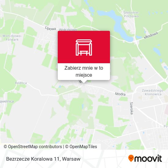 Mapa Bezrzecze Koralowa 11