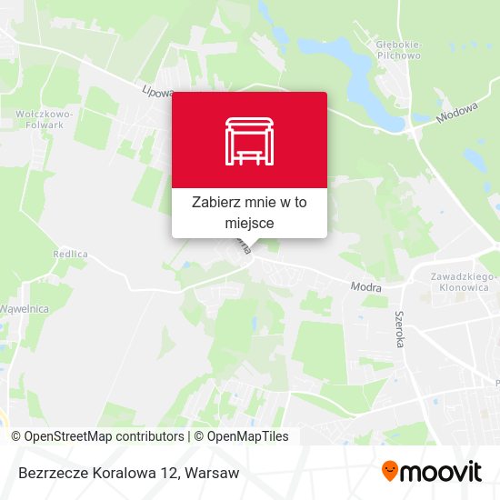 Mapa Bezrzecze Koralowa 12