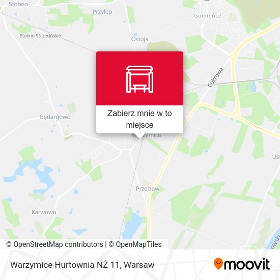Mapa Warzymice Hurtownia NŻ 11