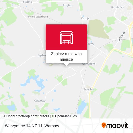 Mapa Warzymice 14 NŻ 11