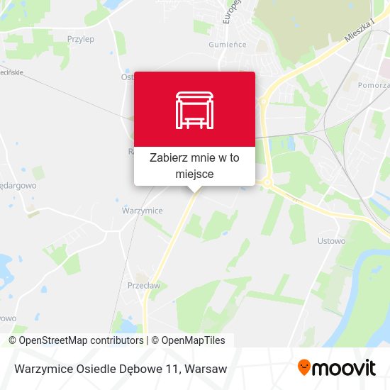 Mapa Warzymice Osiedle Dębowe 11