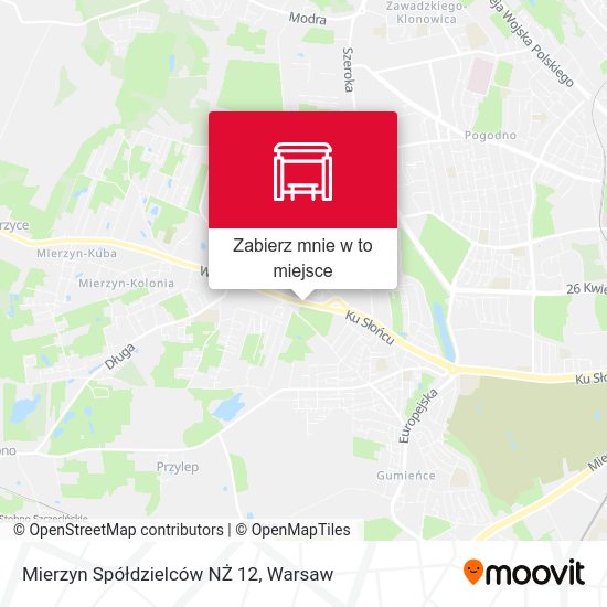 Mapa Mierzyn Spółdzielców NŻ 12