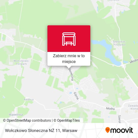 Mapa Wołczkowo Słoneczna NŻ 11