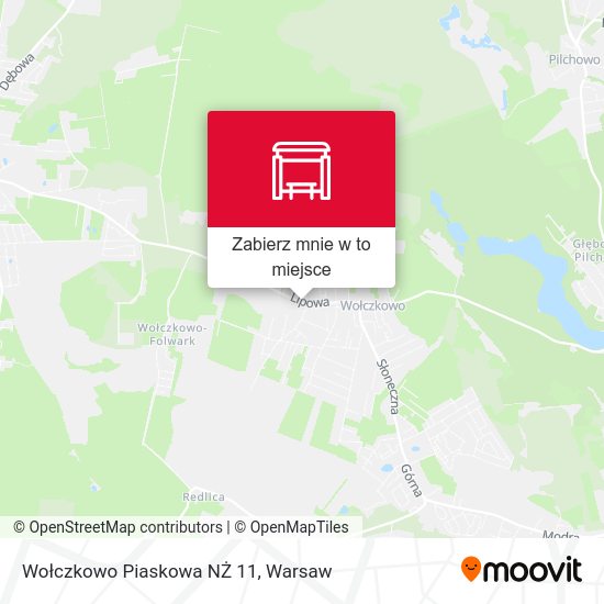 Mapa Wołczkowo Piaskowa NŻ 11