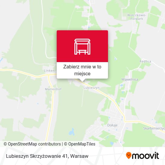 Mapa Lubieszyn Skrzyżowanie 41