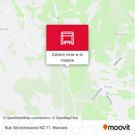 Mapa Buk Skrzyżowanie NŻ 11