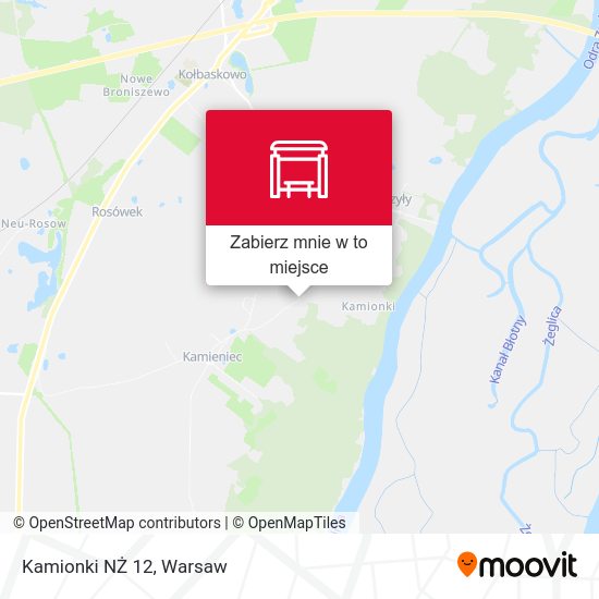 Mapa Kamionki NŻ 12