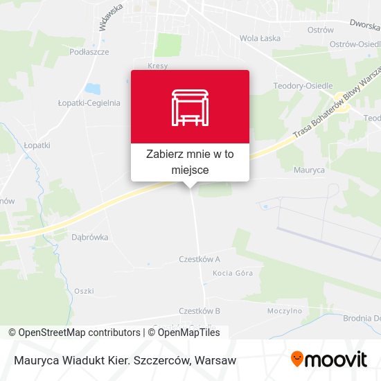 Mapa Mauryca Wiadukt Kier. Szczerców