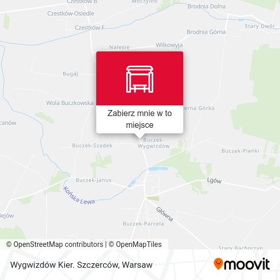 Mapa Wygwizdów Kier. Szczerców