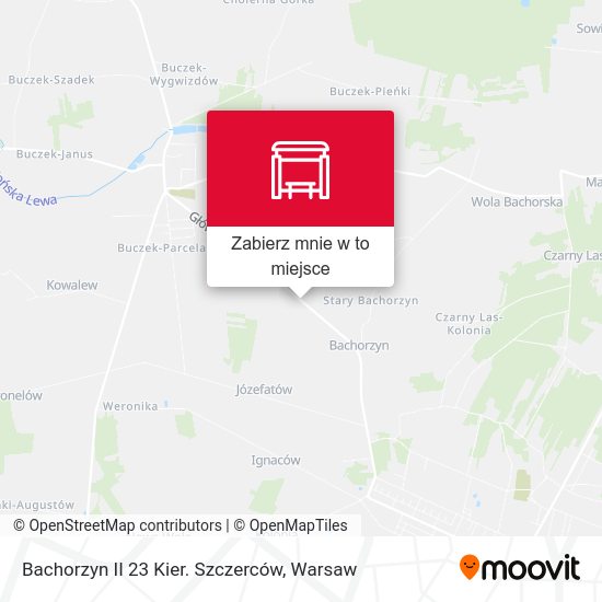 Mapa Bachorzyn II 23 Kier. Szczerców