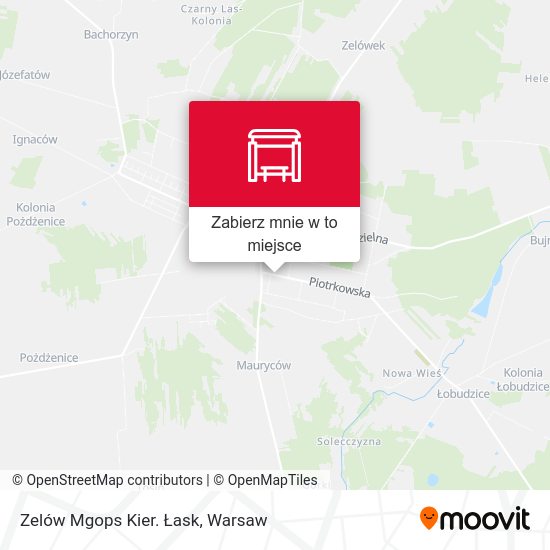 Mapa Zelów Mgops Kier. Łask