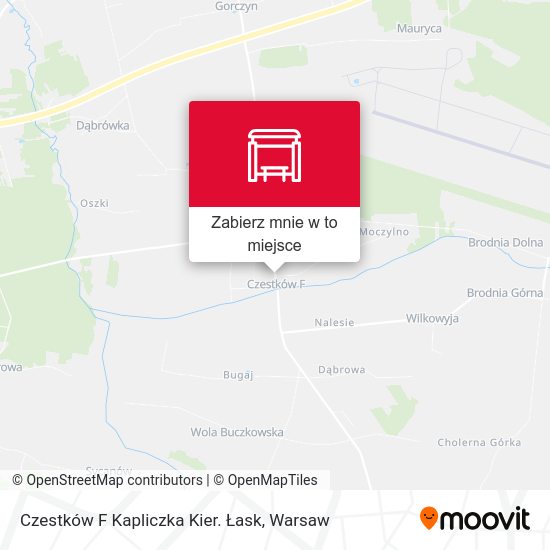 Mapa Czestków F Kapliczka Kier. Łask