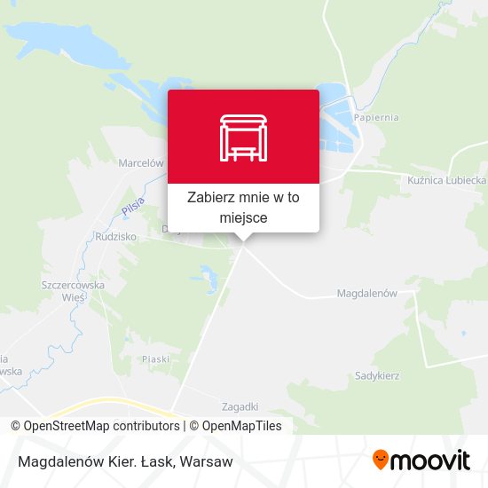 Mapa Magdalenów Kier. Łask