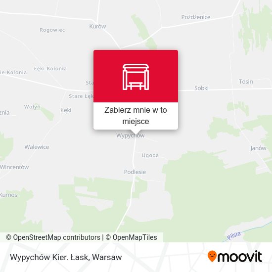 Mapa Wypychów Kier. Łask