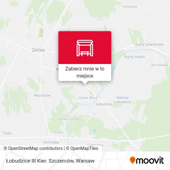 Mapa Łobudzice III Kier. Szczerców