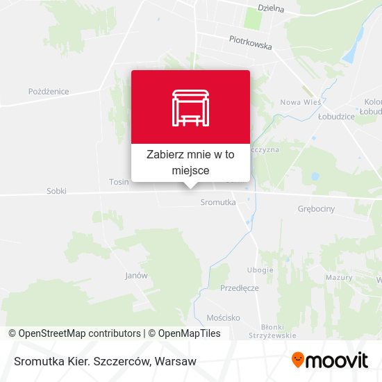 Mapa Sromutka Kier. Szczerców