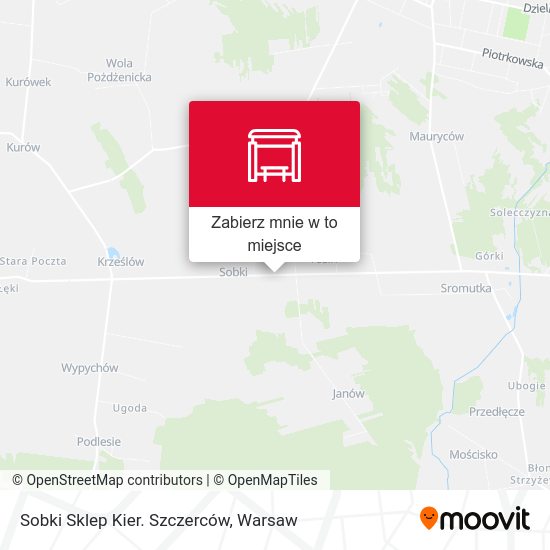 Mapa Sobki Sklep Kier. Szczerców