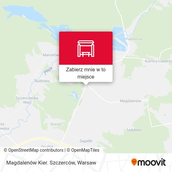 Mapa Magdalenów Kier. Szczerców