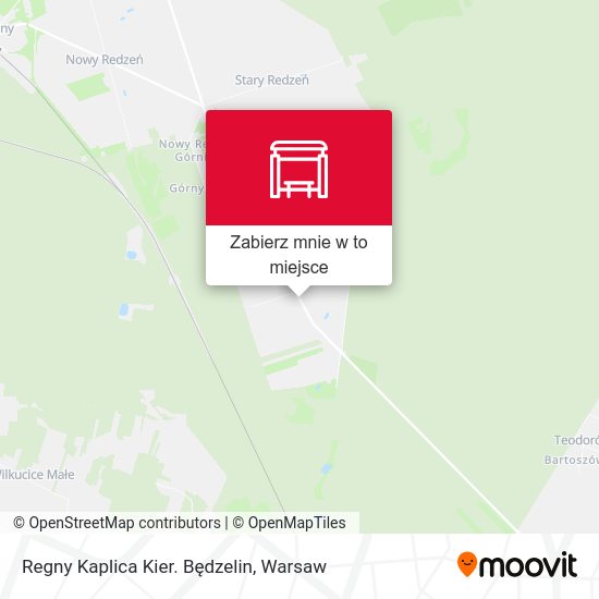 Mapa Regny Kaplica Kier. Będzelin