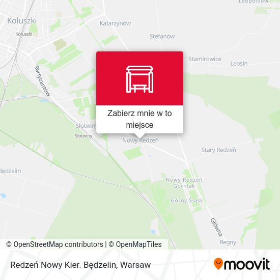 Mapa Redzeń Nowy Kier. Będzelin