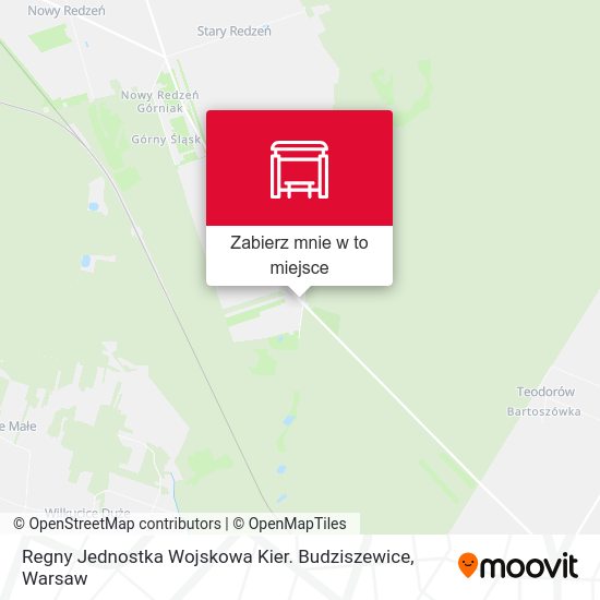 Mapa Regny Jednostka Wojskowa Kier. Budziszewice