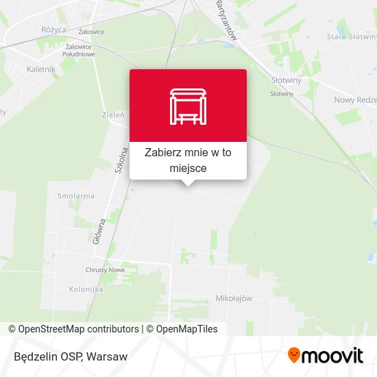 Mapa Będzelin OSP