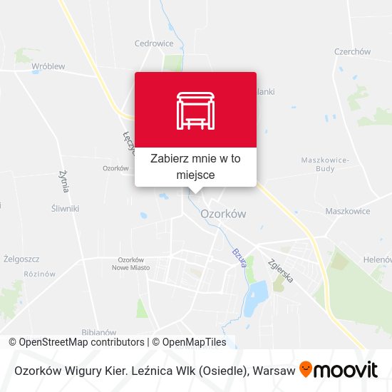 Mapa Ozorków Wigury Kier. Leźnica Wlk (Osiedle)