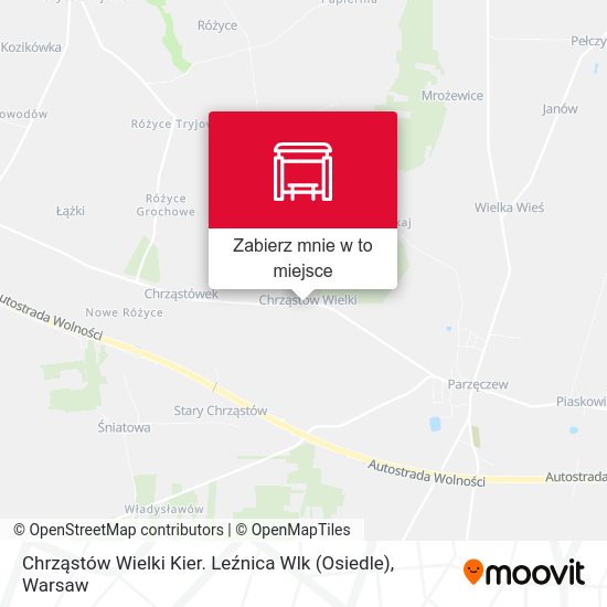 Mapa Chrząstów Wielki Kier. Leźnica Wlk (Osiedle)