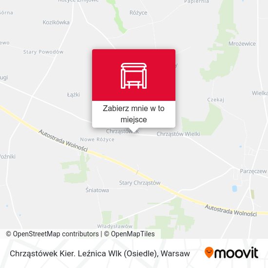 Mapa Chrząstówek Kier. Leźnica Wlk (Osiedle)