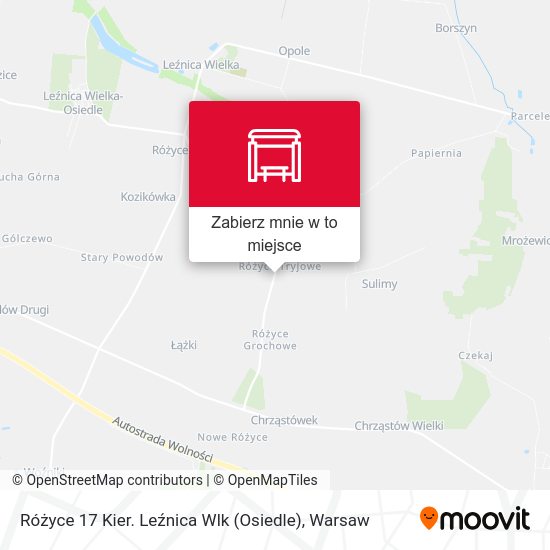 Mapa Różyce 17 Kier. Leźnica Wlk (Osiedle)