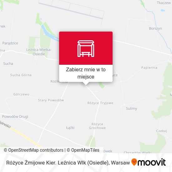 Mapa Różyce Żmijowe Kier. Leźnica Wlk (Osiedle)