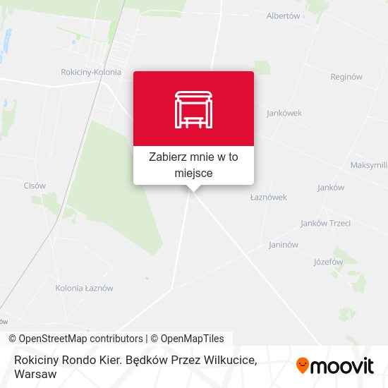 Mapa Rokiciny Rondo Kier. Będków Przez Wilkucice