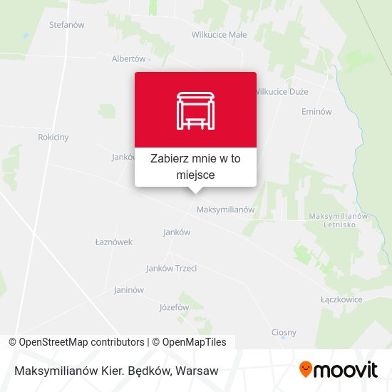 Mapa Maksymilianów Kier. Będków