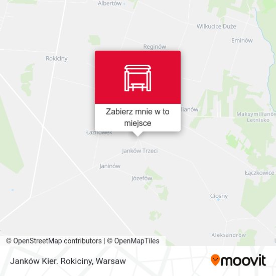 Mapa Janków Kier. Rokiciny